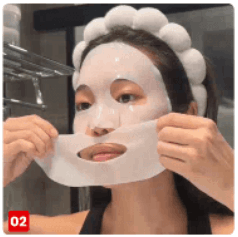 How to Use Glokore Bio-Collagen Mask Step 2 Apply the Biocellulose Mask